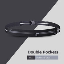 Load image into Gallery viewer, AONIJIE W960 Adjustable Slim Double Pockets Running Waist Belt Jogging Bag Fanny Pack Travel Workout Fitness 6.8in Phone Holder