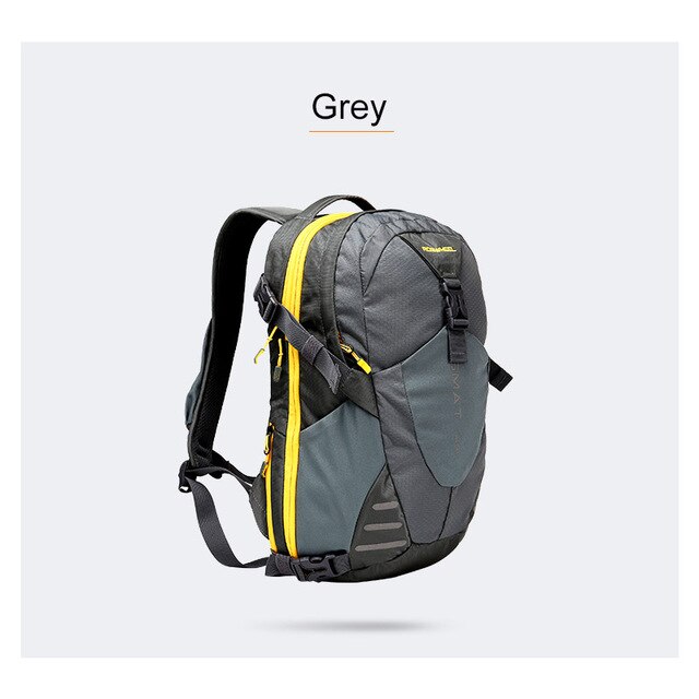 22L Nylon Sports Backpacks Teenage Girls Men's Laptop School Bag Large Outdoor Travel Backpack Waterproof Rucksack grey yellow