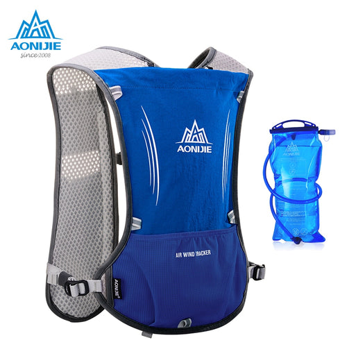 AONIJIE New Outdoor Running Water Hydration Backpack Hiking Cycling Lightweight Sport Bag with Bottle Holder for 1.5L Water Bag
