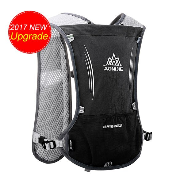 AONIJIE New Outdoor Running Water Hydration Backpack Hiking Cycling Lightweight Sport Bag with Bottle Holder for 1.5L Water Bag