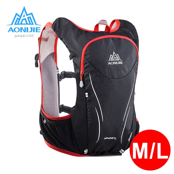AONIJIE 5L Women Men Marathon Hydration Vest Pack For 1.5L Water Bag Cycling Hiking Bag Outdoor Sport Running Backpack